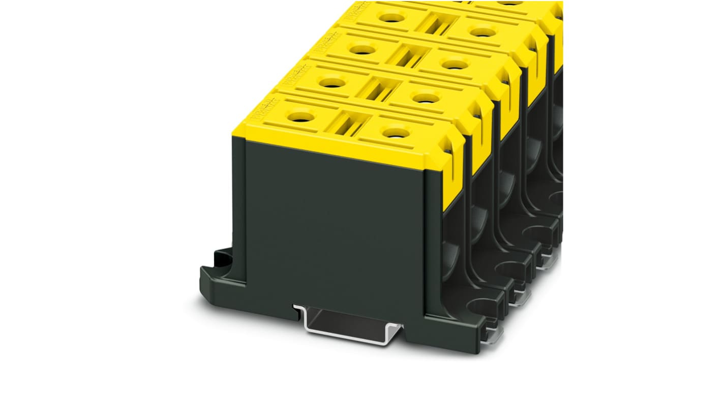 Phoenix Contact 1086480 UBAL Series Yellow, 95mm², Single-Level, Screw Termination