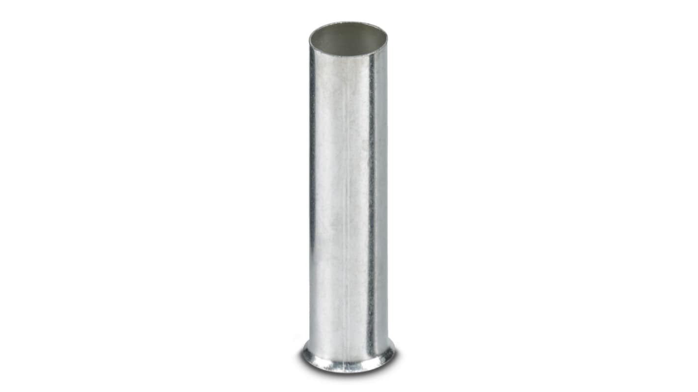Phoenix Contact Bootlace Ferrule, 32mm Pin Length, 7.3mm Pin Diameter, Silver