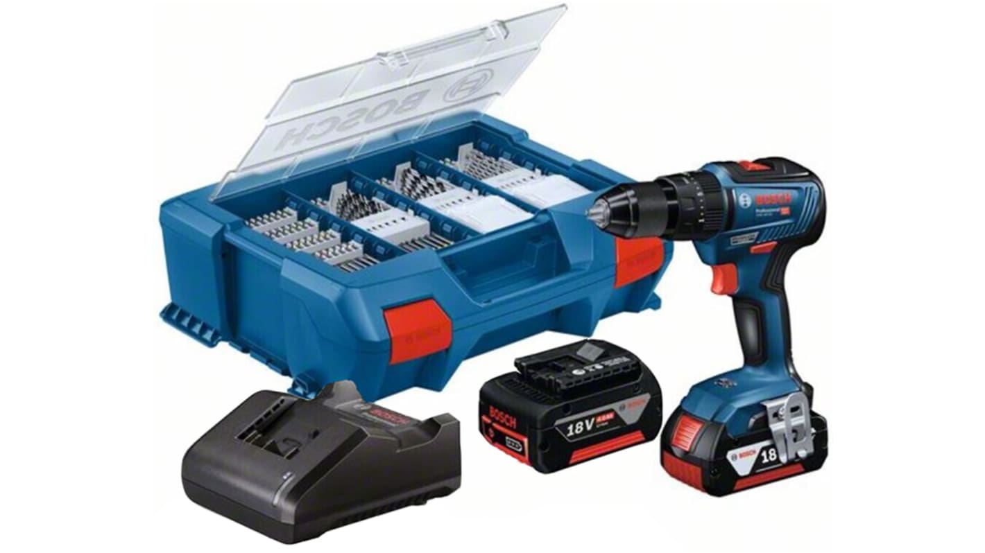 Bosch GSB 18V Cordless Combi Drill Li-Ion, Euro Plug