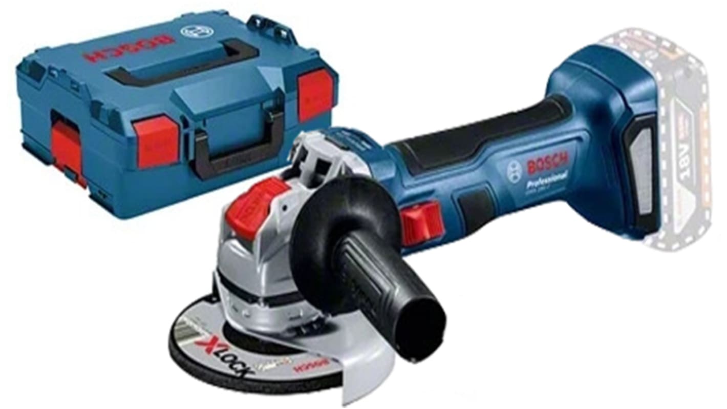 Amoladora angular Bosch GWX 18V-7 a batería de 18V 560W, diámetro de disco 125mm, 11000rpm