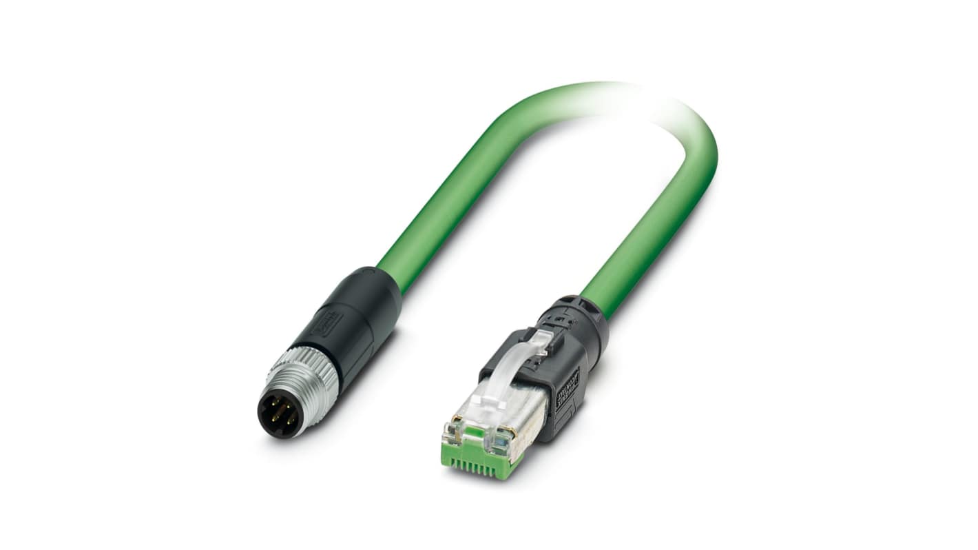 Kabel Ethernet Cat5 długość 1m Z zakończeniem Phoenix Contact Poliuretan