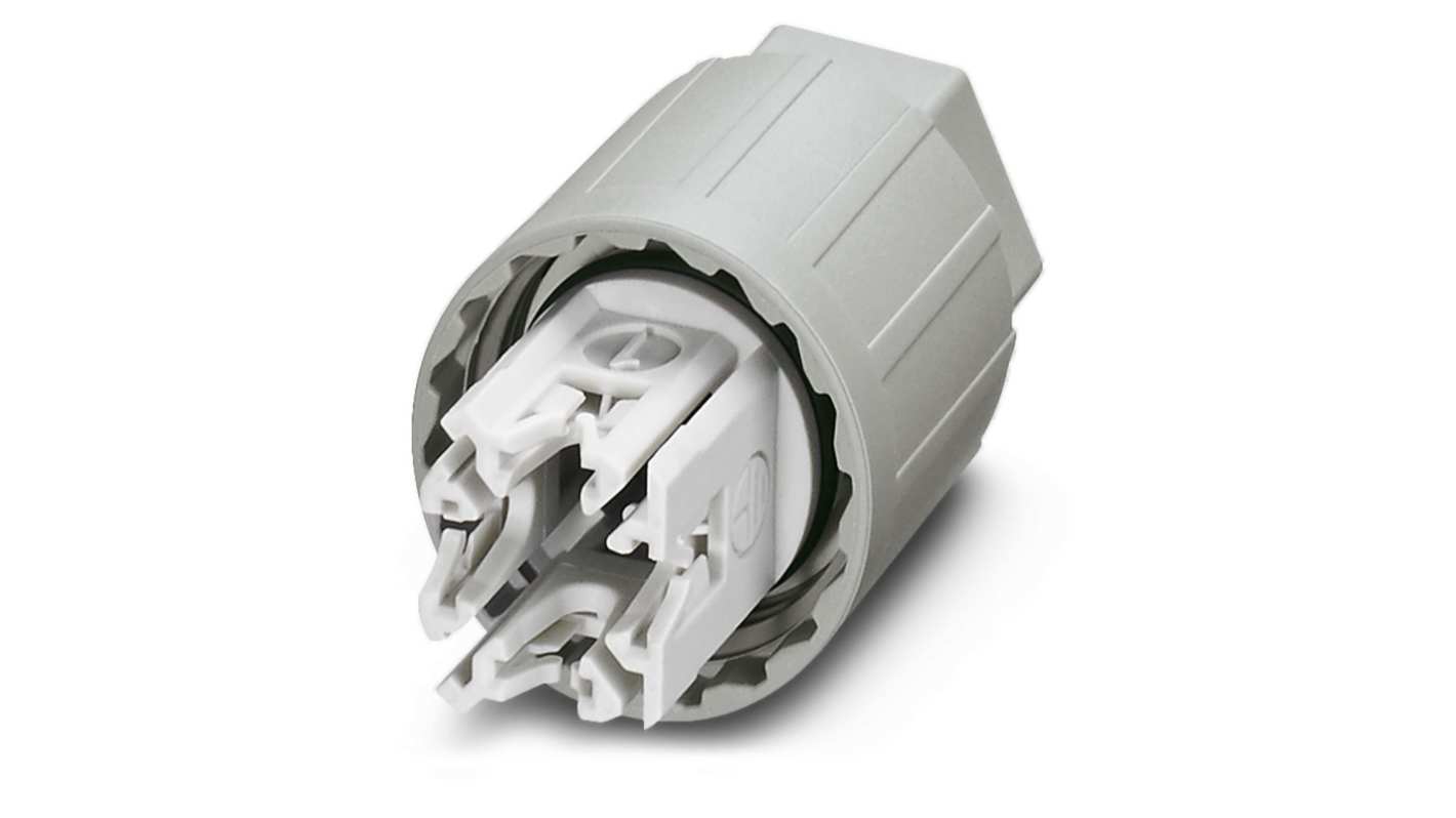 Phoenix Contact Circular Connector, 4 Contacts, Cable Mount, Plug, IP66, IP68, IP69K, QPD Series