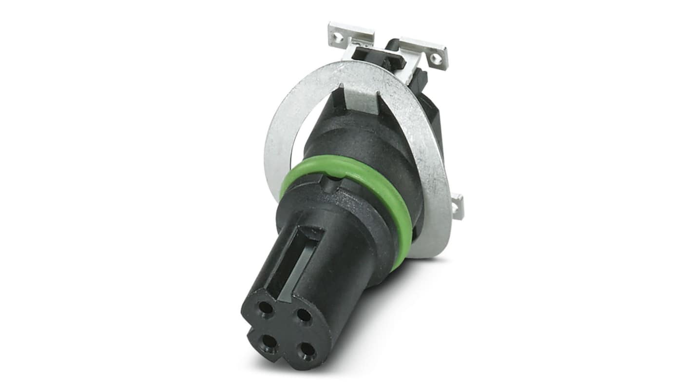 Phoenix Contact, 1068 IP67 PCB Mount 4P Power Connector Socket, Rated At 4A, 50 V ac, 60 V dc