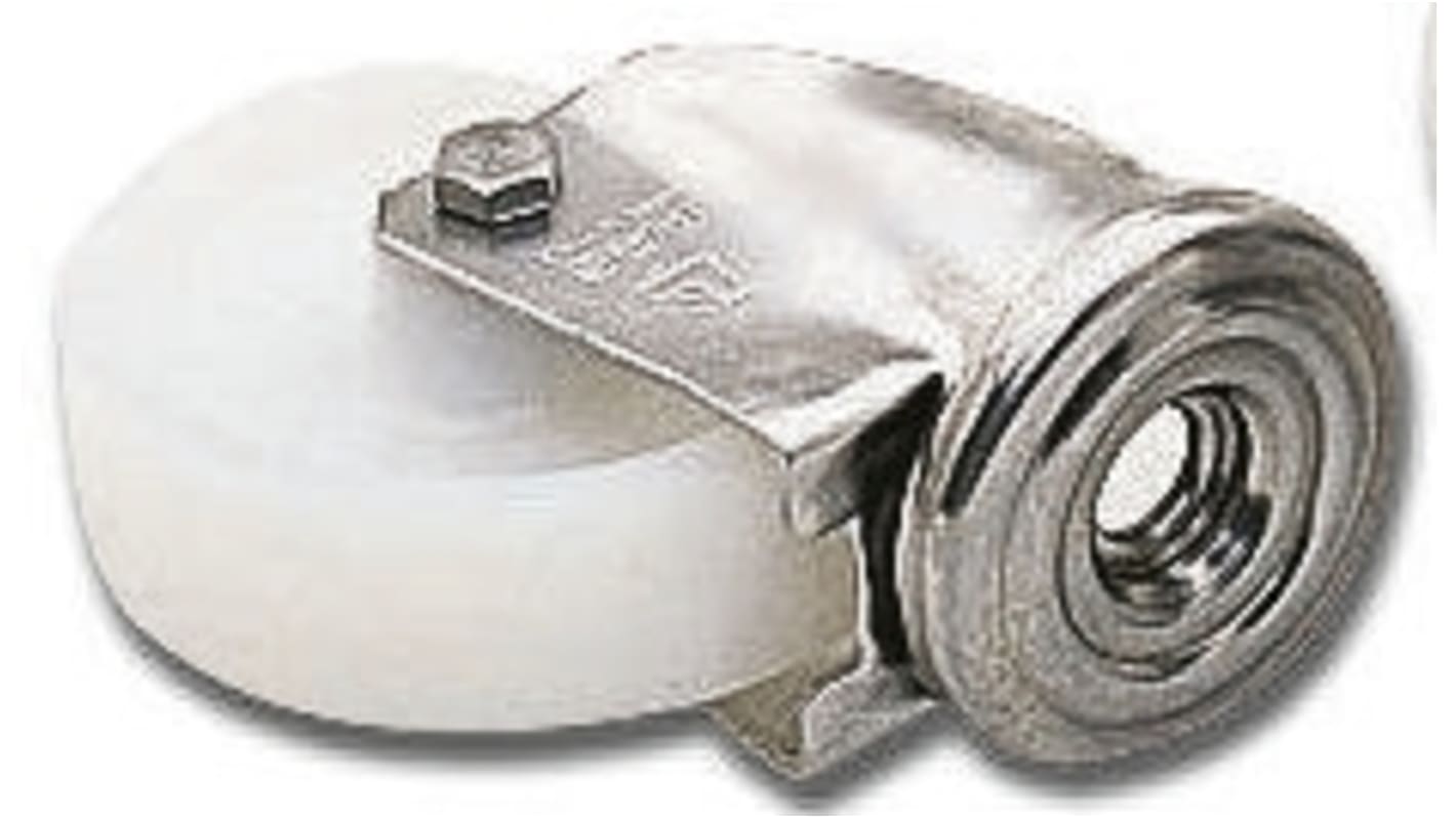 Roulette industrielle Pivotante LAG, inox, Ø 125mm, 150kg