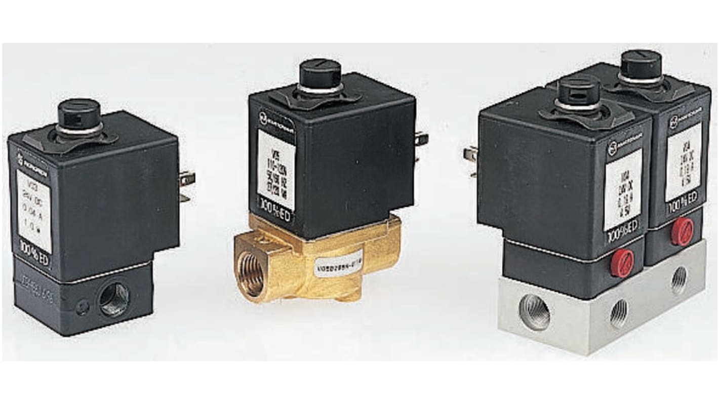 Elettrovalvole per pneumatica Norgren, funzione 3/2, azionamento Solenoide/Molla, 110→120V ca