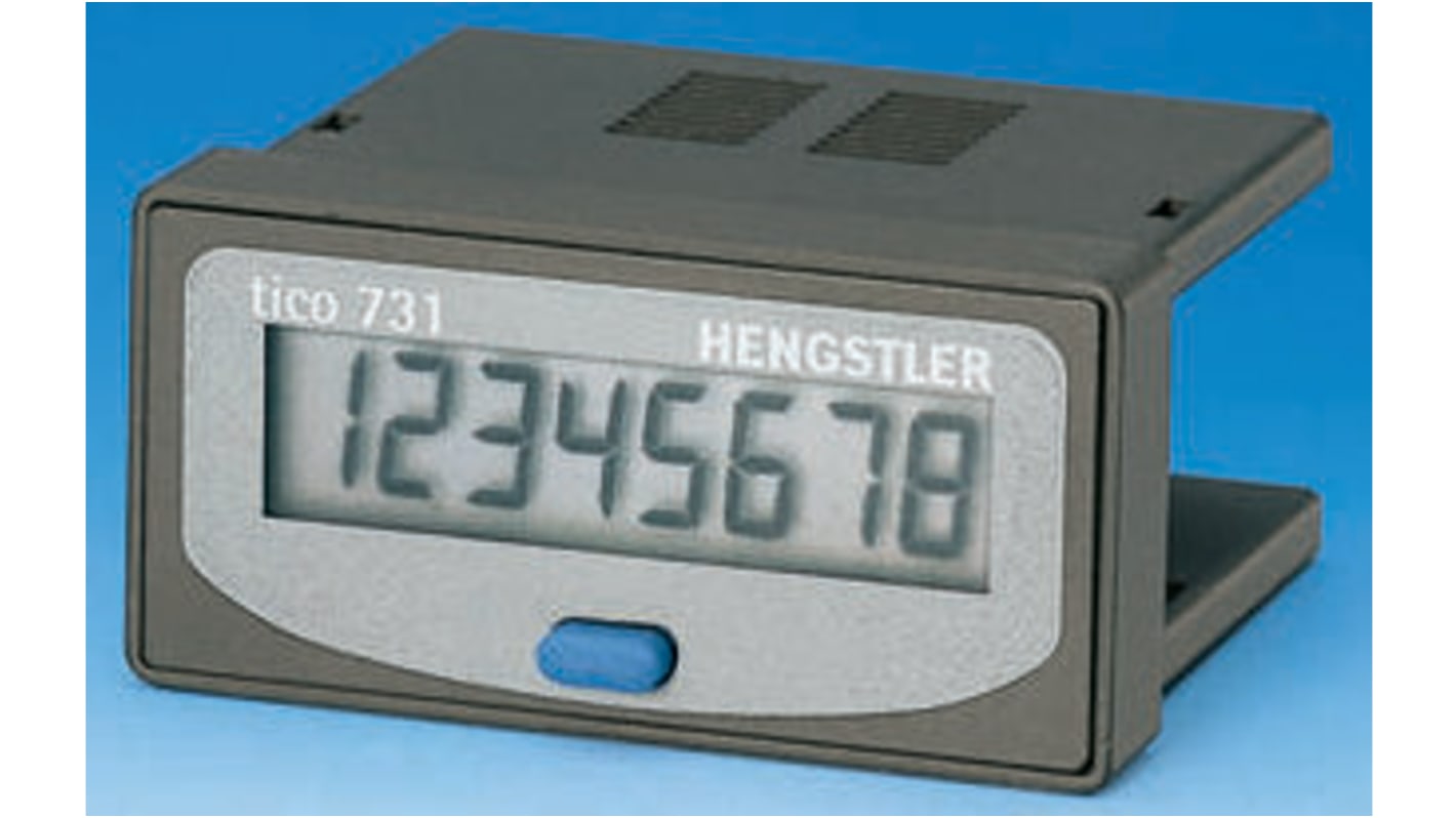 Rs-Online Contatore Hengstler 30Hz display LCD 8 cifre 12 → 24 V c.c