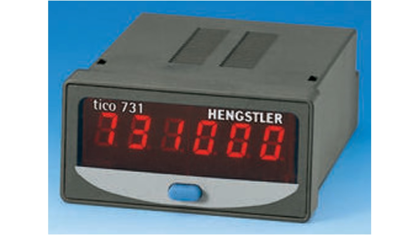 Contador Hengstler de Posiciones, con display LED de 6 dígitos, 12 → 24 V dc