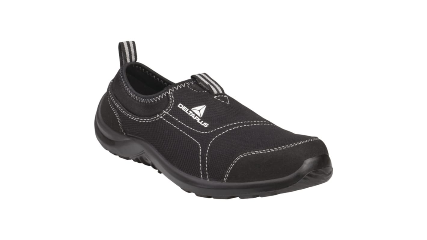Delta Plus Unisex Black Stainless Steel Toe Capped Safety Shoes, UK 6, EU 39