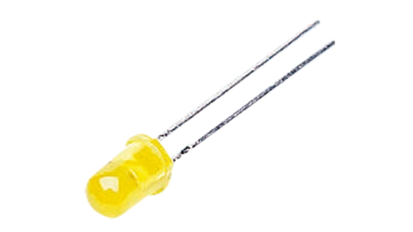 Kingbright6.5 V Yellow LED 5mm Through Hole, L-53YD-5V