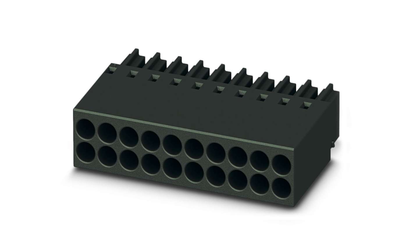 Phoenix Contact, 2.54mm Pitch, DMCC 0.5, 8 Way, Pluggable Terminal Block, Plug, Plug-In, 1027610