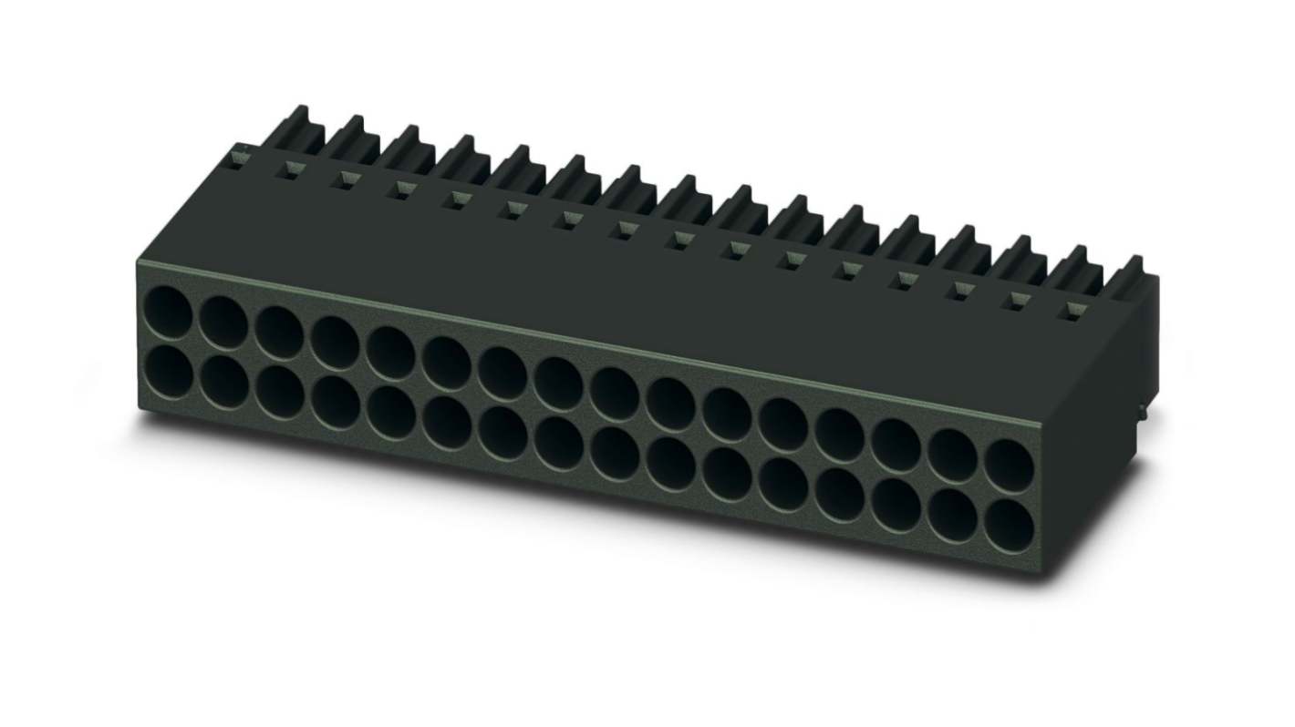 Phoenix Contact, 2.54mm Pitch, DMCC 0.5, 16 Way, Pluggable Terminal Block, Plug, Plug-In, 1027618