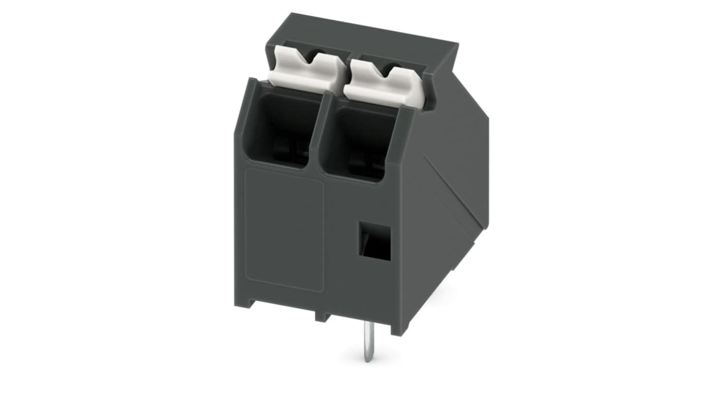 Phoenix Contact SPTA-THR Series PCB Terminal Block, 2-Contact, 3.81mm Pitch, Through Hole Mount, 1-Row