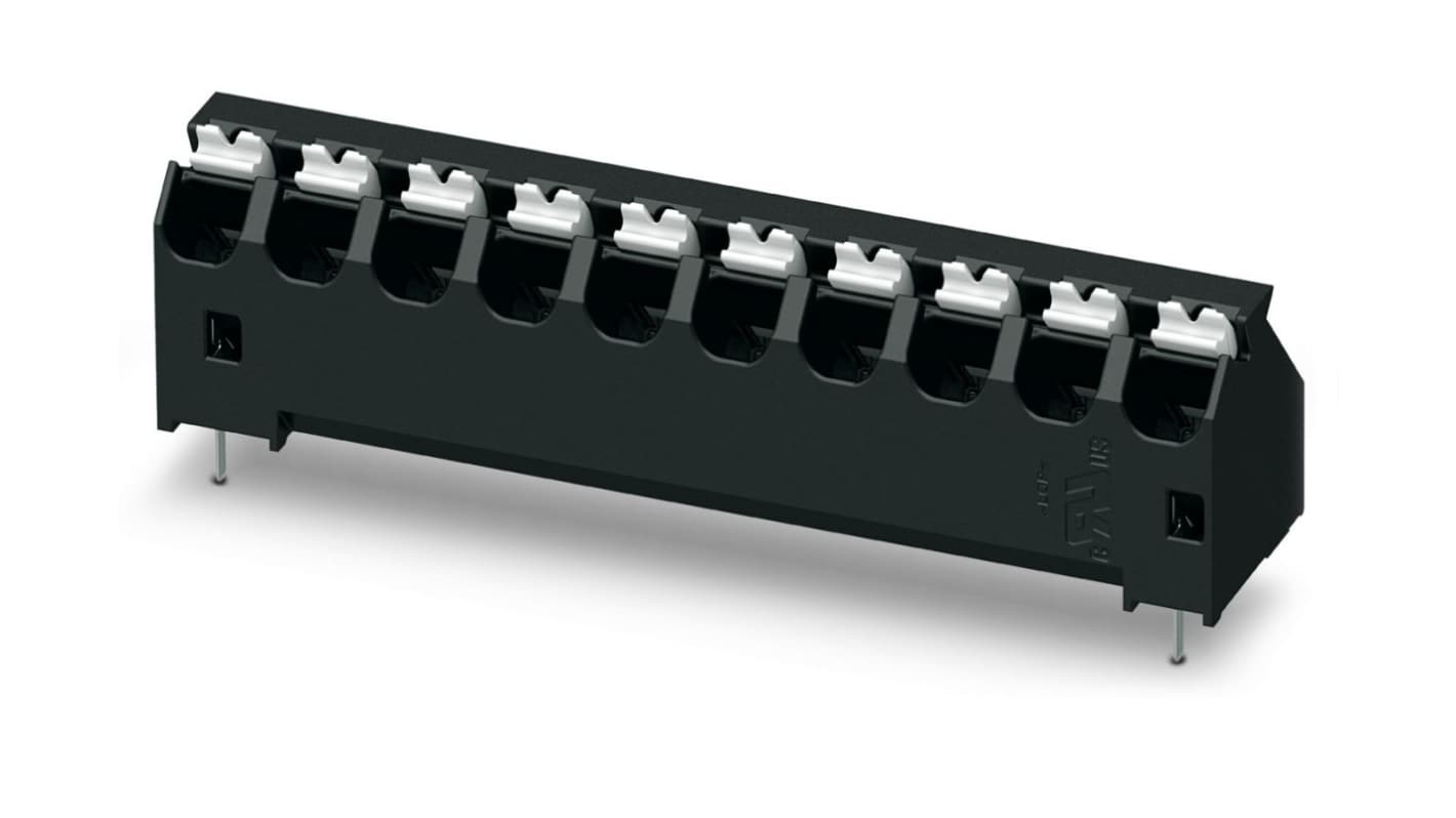 Phoenix Contact SPTA-THR Series PCB Terminal Block, 7-Contact, 5.08mm Pitch, Through Hole Mount, 1-Row