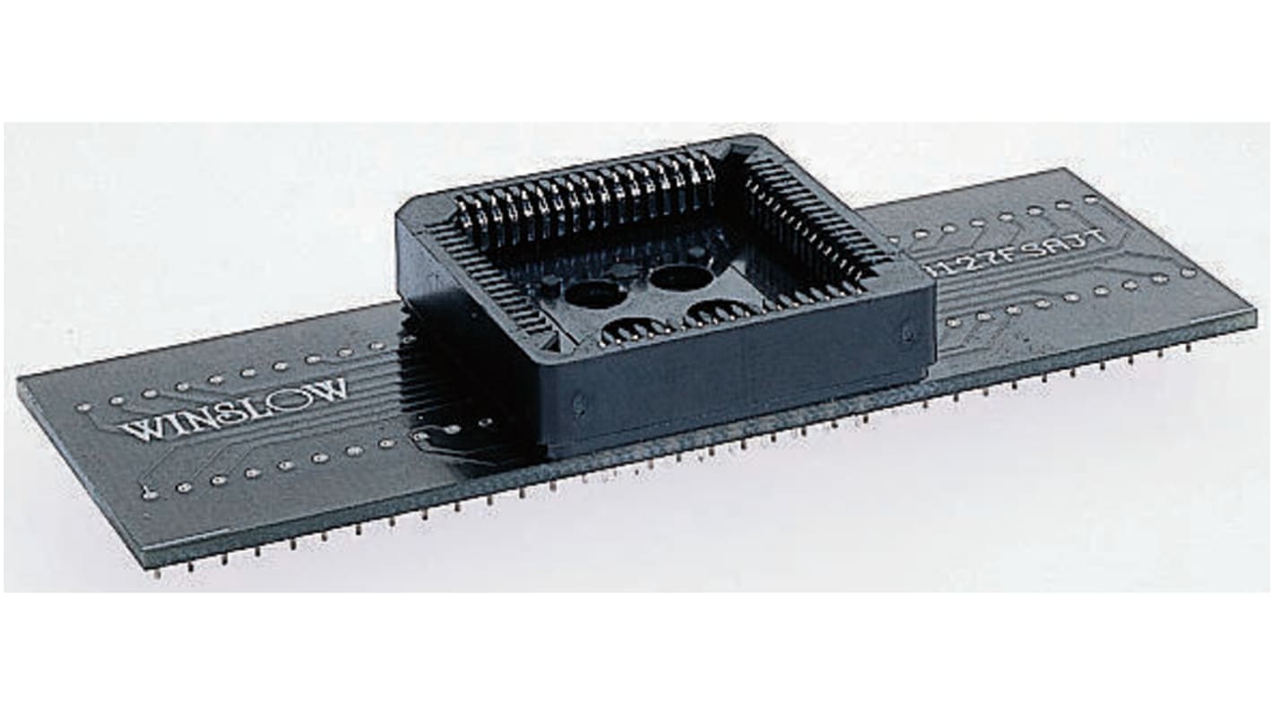 Winslow IC插座适配器, 1.27 mm, 2.54 mm节距, THT安装, 20 针 PLCC母头转20 针 DIP公头