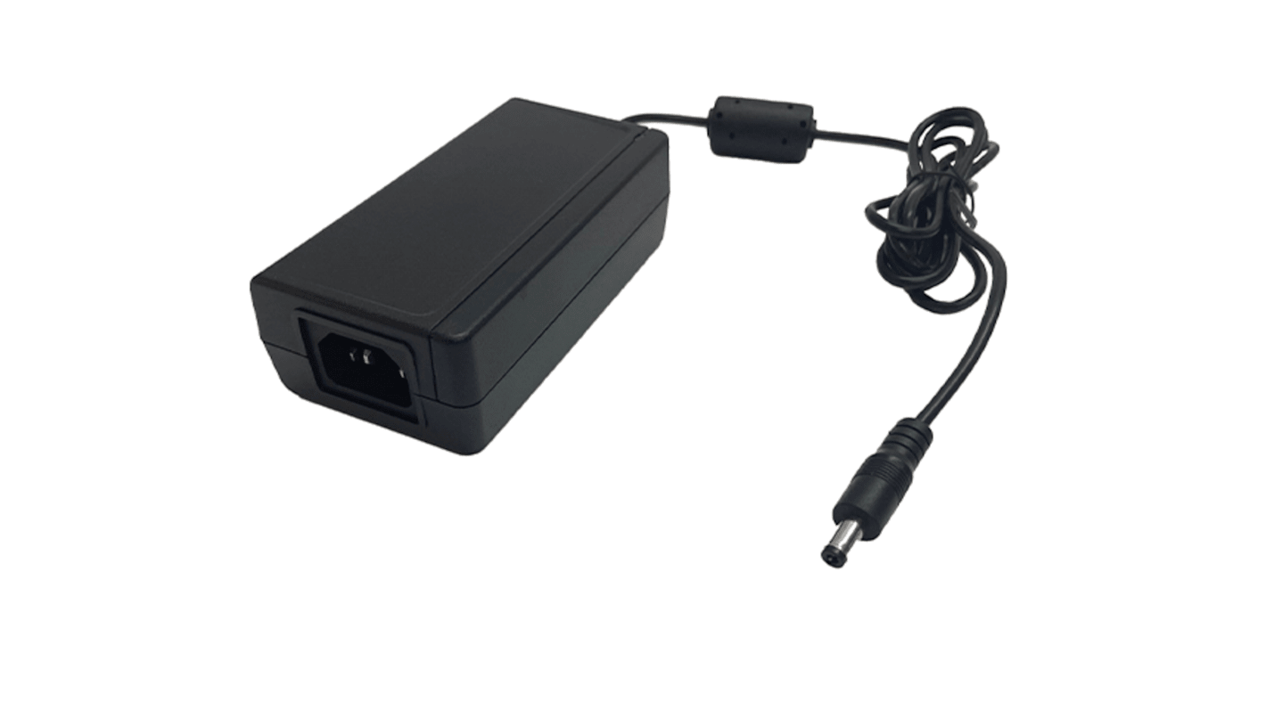 RS PRO 60W Plug-In AC/DC Adapter 12V dc Output, 5A Output