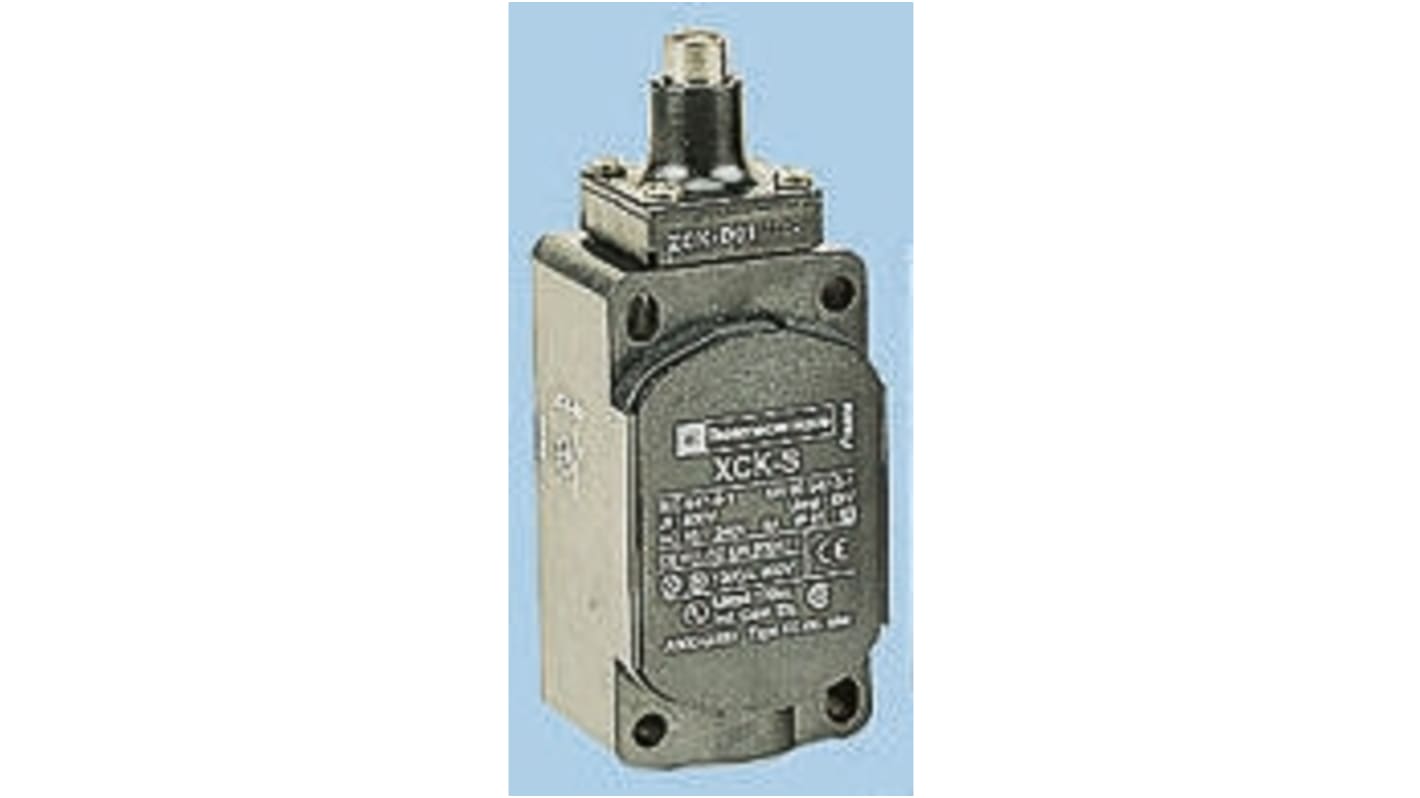 Telemecanique Sensors OsiSense XC Series Plunger Limit Switch, NO/NC, IP65, DP, Plastic Housing, 240V ac Max, 3A Max