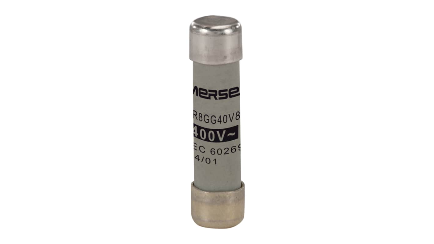 Mersen 8A Ceramic Cartridge Fuse, 8 x 32mm