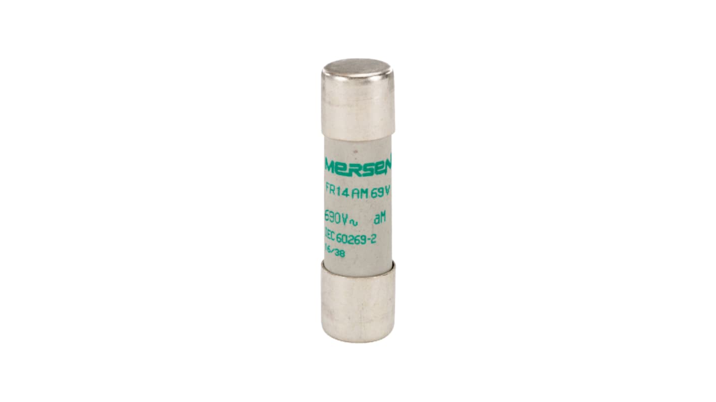Mersen 12A Ceramic Cartridge Fuse, 14 x 51mm
