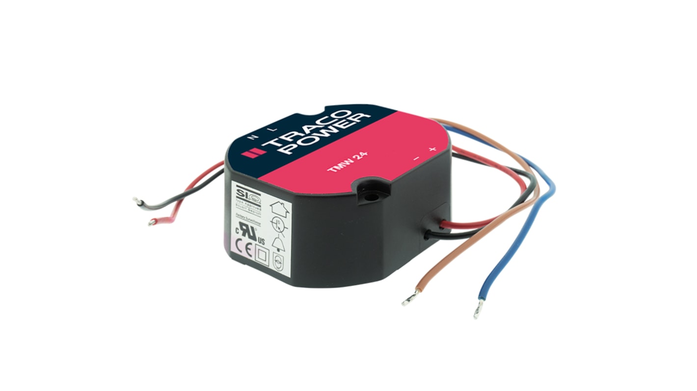 TRACOPOWER AC-DC Power Supply, TMW 24-112, 12V dc, 2A, 24W, 1 Output, 85 → 264V ac Input Voltage