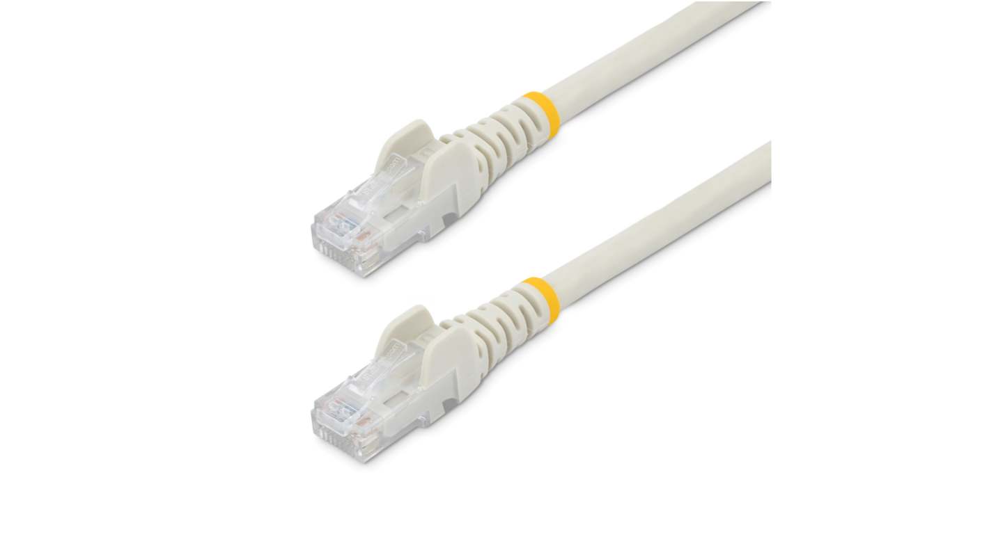 StarTech.com, 1.5m Cat6, White RJ45 to Male RJ45 Male, U/UTP Unshielded, Terminated PVC Sheath