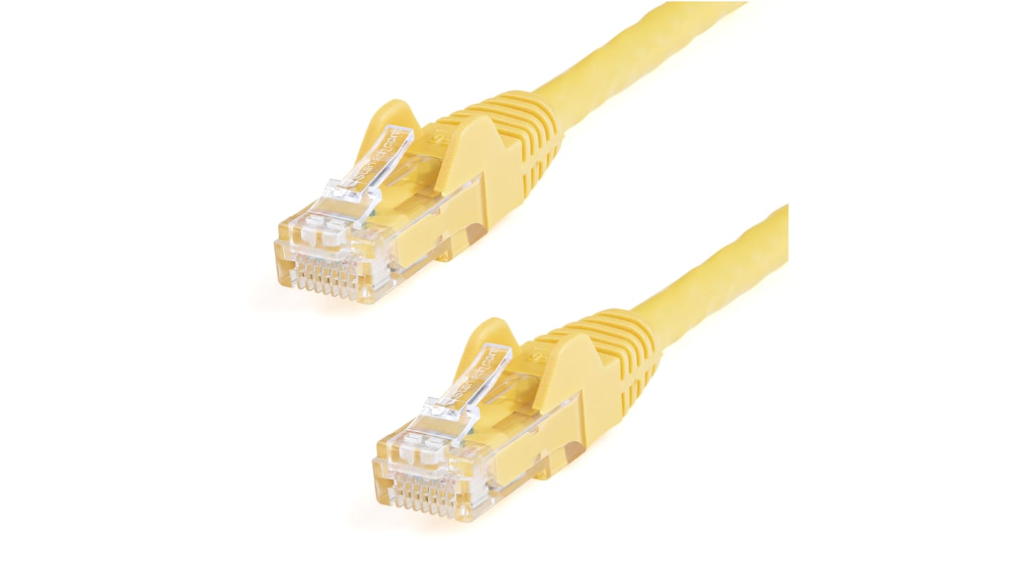 Cable Ethernet Cat6 U/UTP StarTech.com de color Amarillo, long. 1.5m, funda de PVC, Calificación CMG