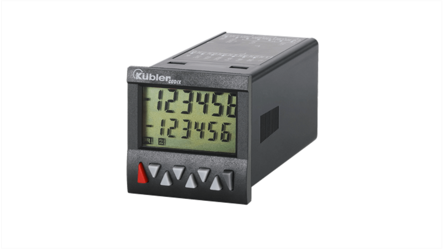 Kübler Einbaumessgerät LCD 6-stellig, Frequenz, Impuls, Zeit, max. 65kHz, 100 → 240 V