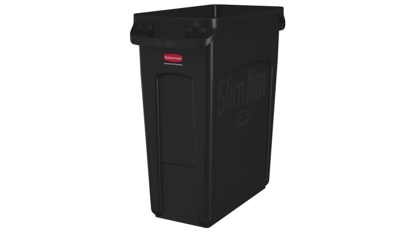 Pojemnik na odpady 60L, kolor: Czarny, materiał: PE, Rubbermaid Commercial Products