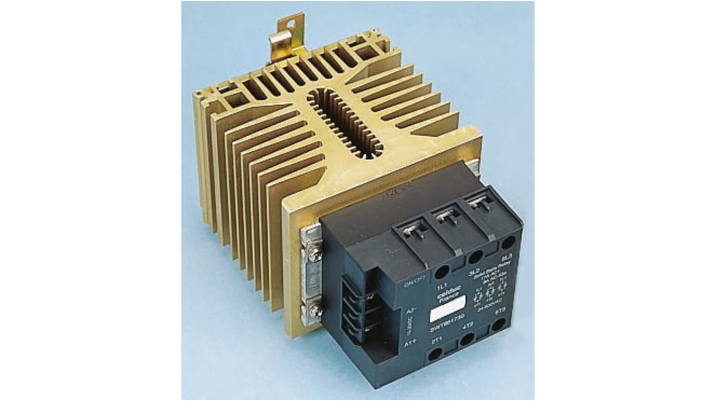 Celduc SWT Series Solid State Relay, 28 A Load, DIN Rail Mount, 400 V rms Load, 30 V Control