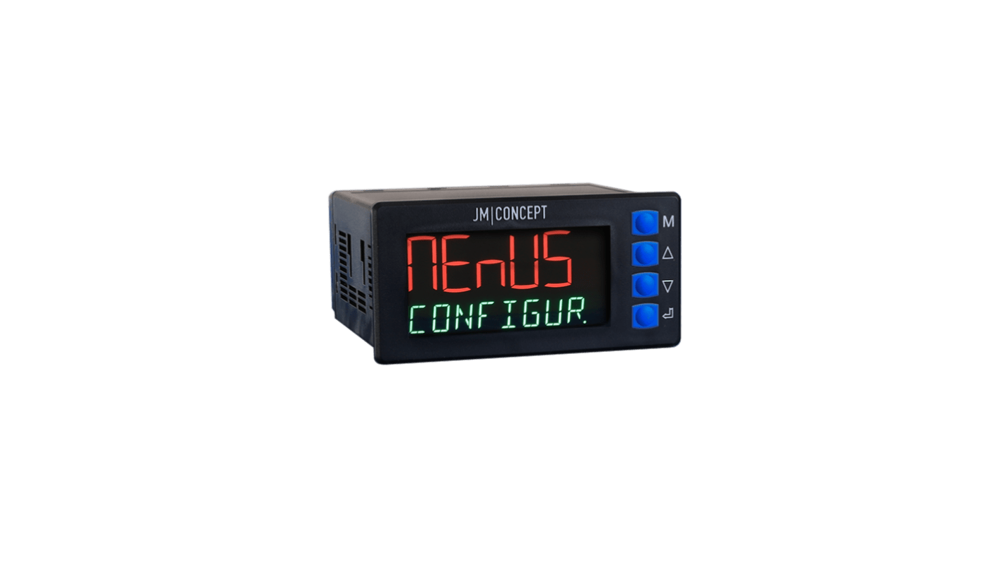 JM CONCEPT XALIS 1000 LCD Display, Two Color Digital Digital Panel Multi-Function Meter for Strain Gauge, 45mm x 92mm
