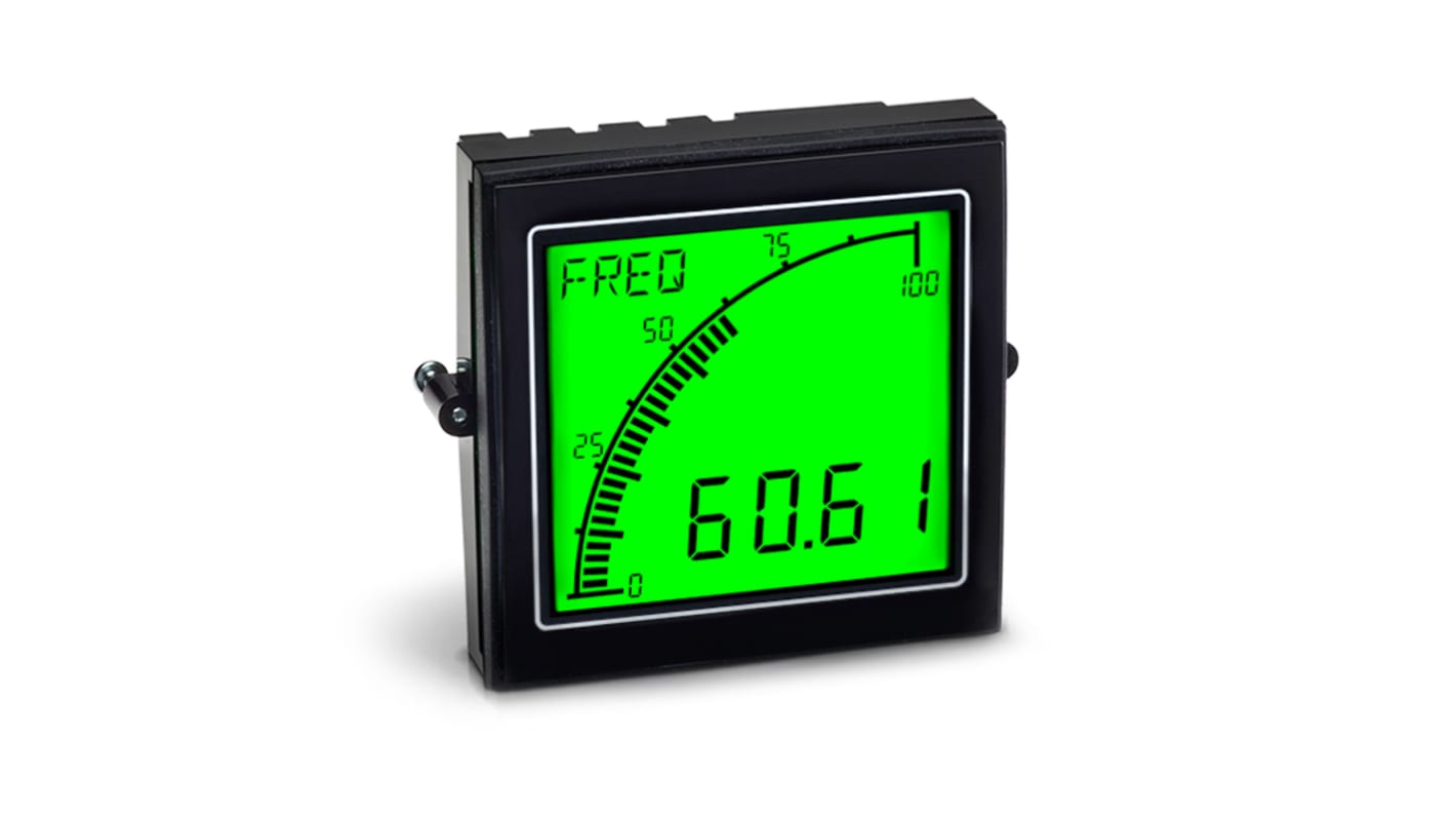 Trumeter LCD Einbaumessgerät für Strom, Frequenz, Spannung H 68mm B 68mm 4-Stellen T. 53mm