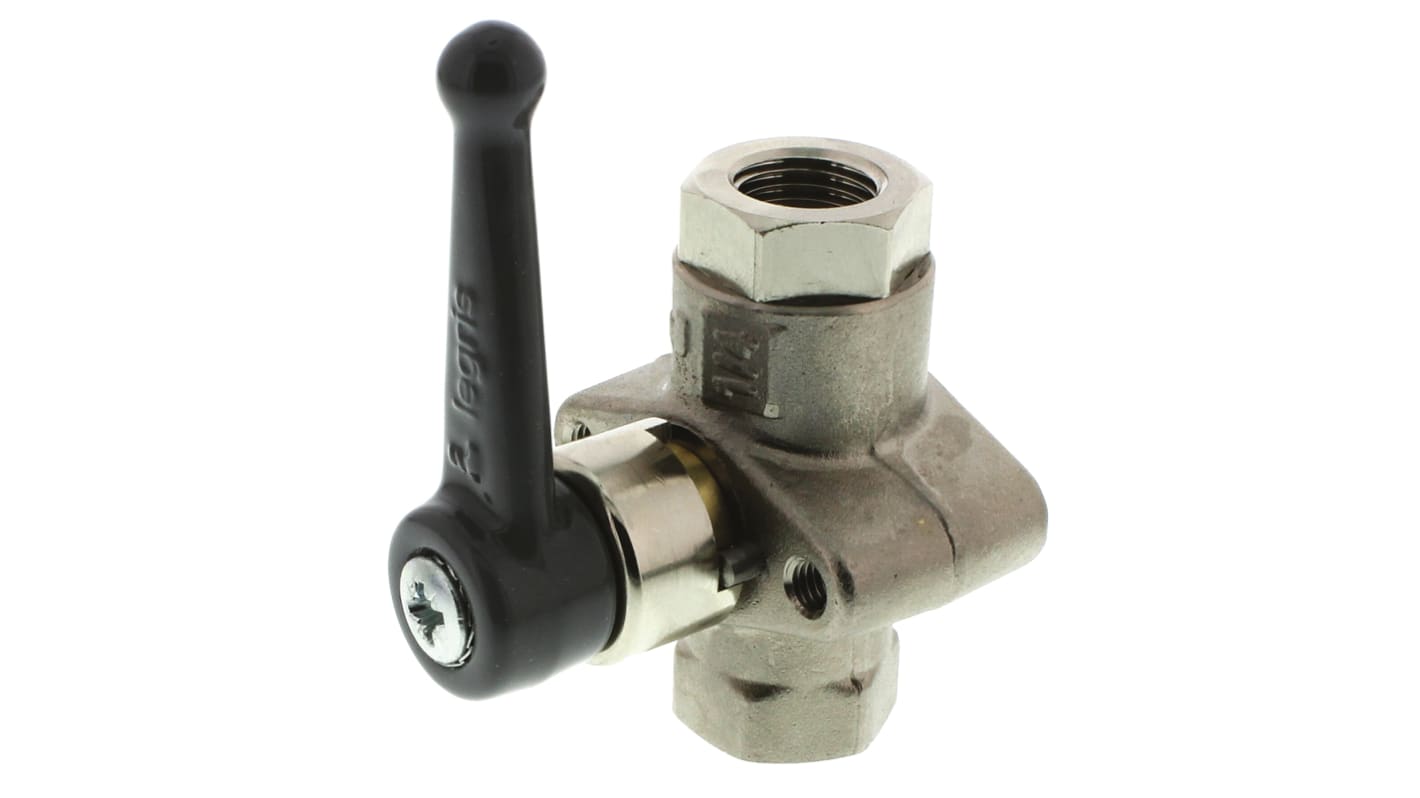 Legris Brass 2 Way, Ball Valve, BSPP 1/4in