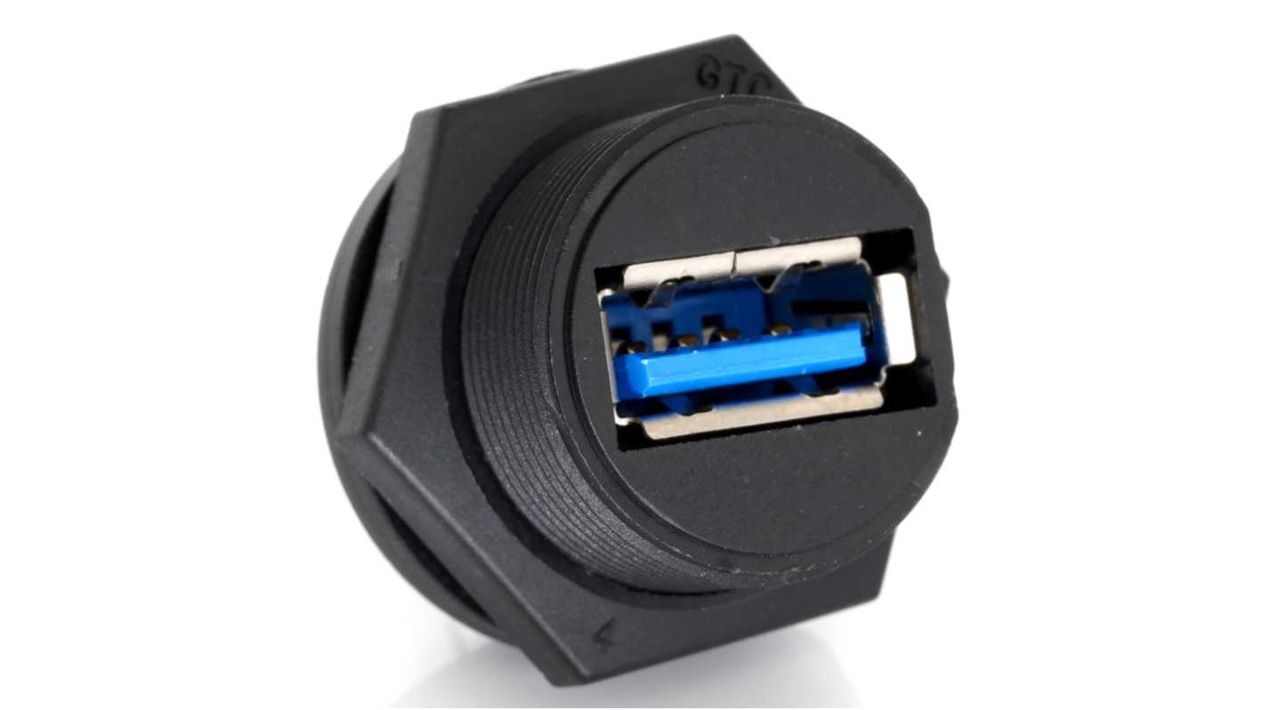 RS PRO Type-A, USB3.0 USBコネクタ Type-A, メス, パネルマウント