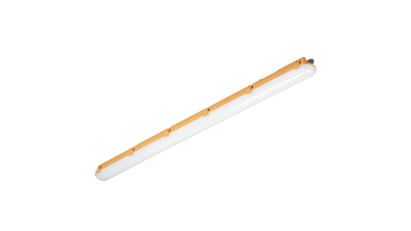 Luminaria lineal RS PRO, Conexión para LED no corrosiva, 100 → 240 V., 40 W, 1 tubo, LED, 1.500 mm x 96 mm,