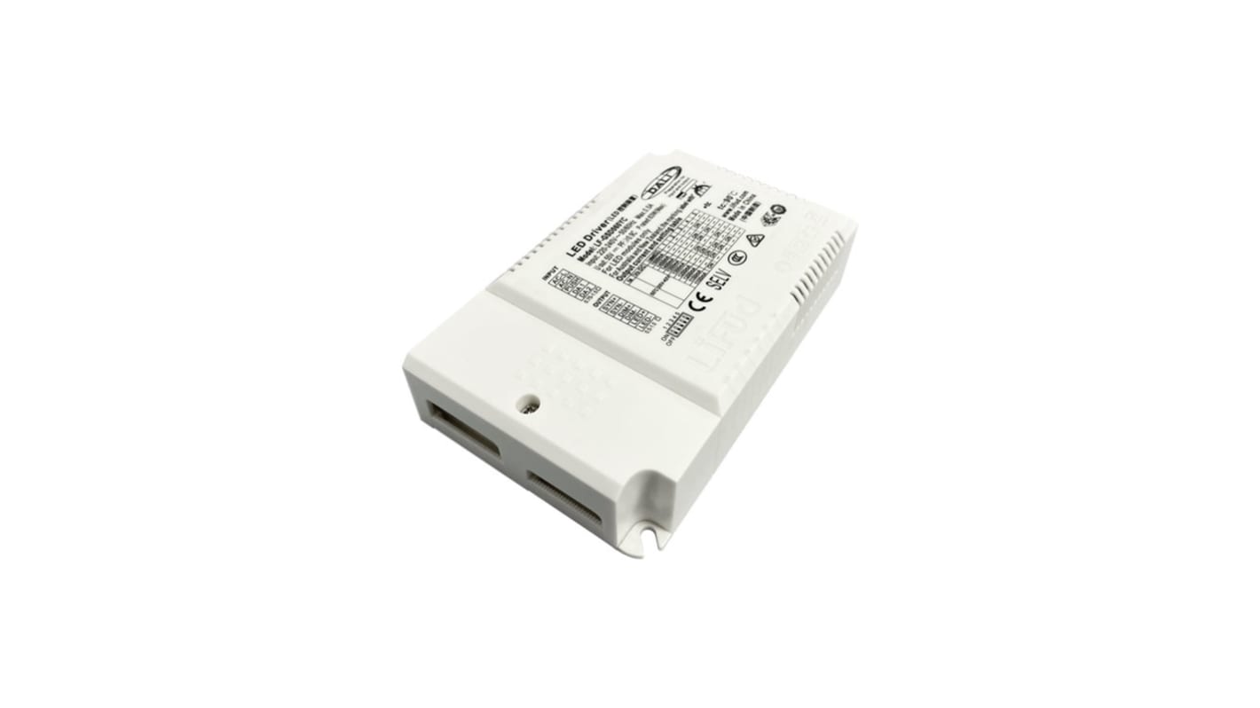 RS PRO LED Driver, 30 → 52V Output, 60W Output, 950mA Output, Constant Current Dimmable