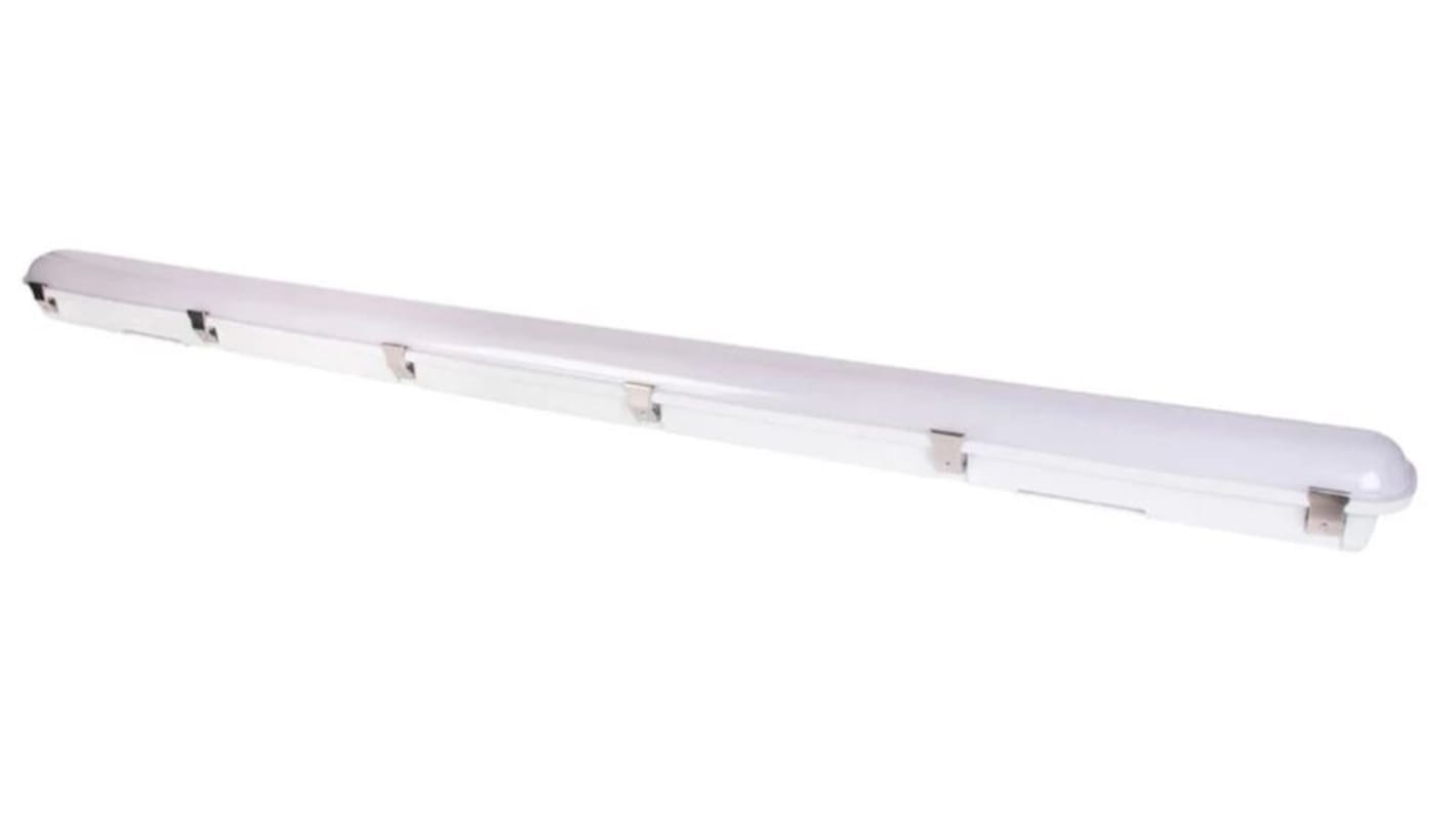 RS PRO 30 W, 38 W, 45 W, 55 W LED CCT3 Selectable Batten Light, 100 → 240 V Emergency and Microwave,