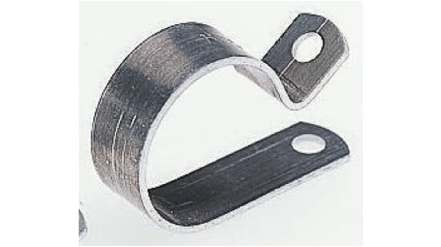 HellermannTyton 20.6mm Natural, Aluminium P Clip