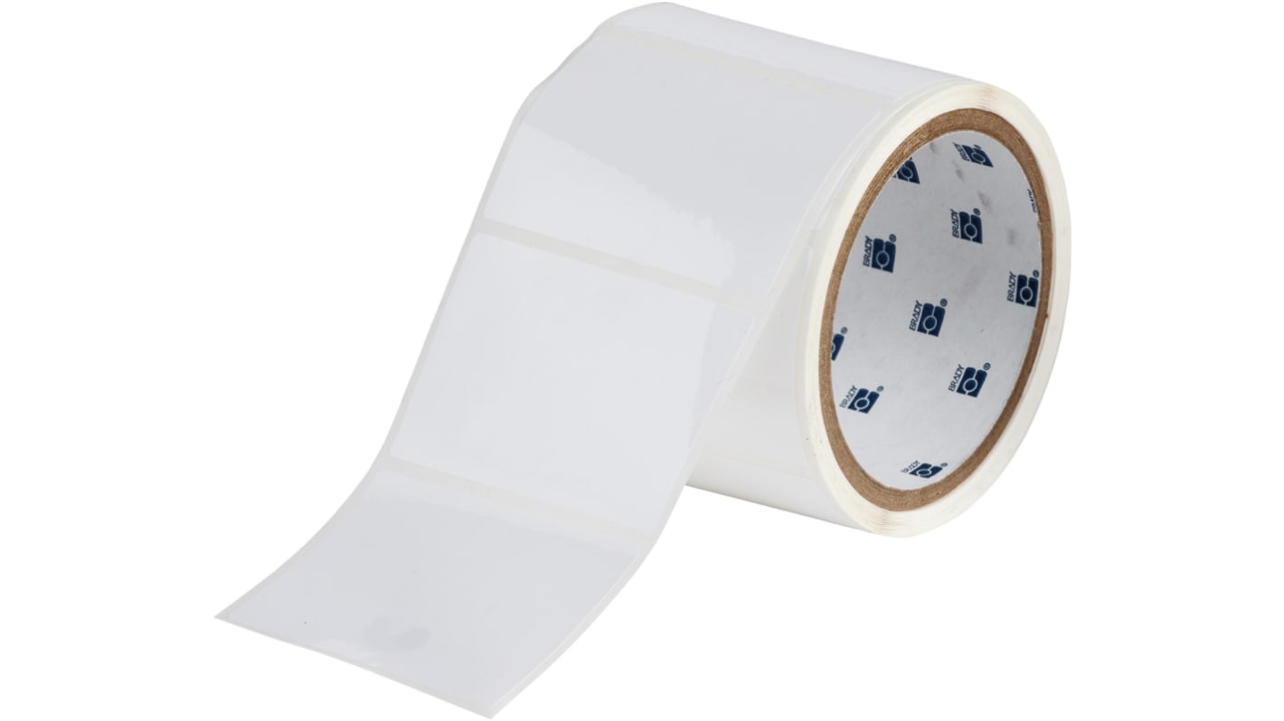 Etichette per stampante di etichette Brady 76,20 mm Bianco