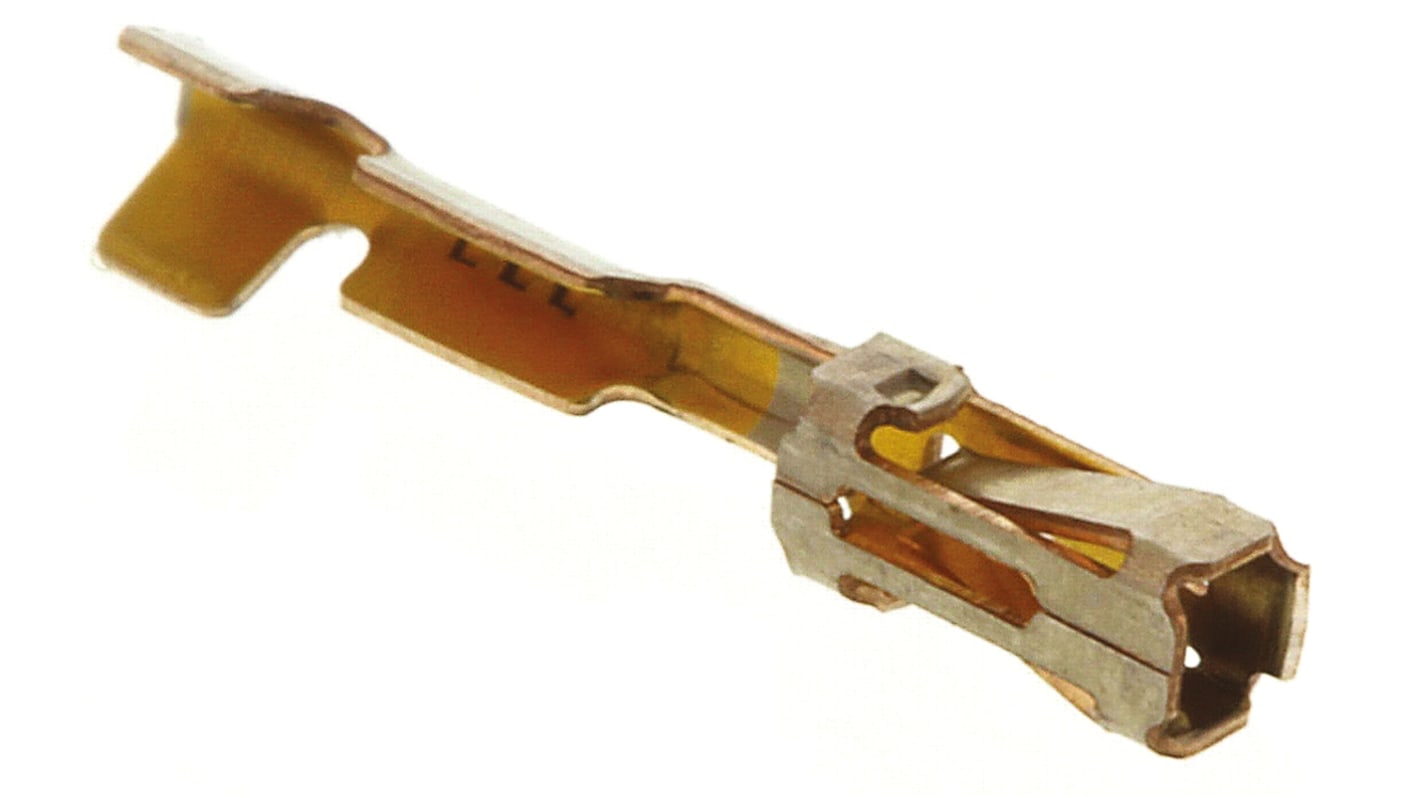 TE Connectivity AMPMODU MOD IV Series Female Crimp Terminal, 32AWG Min, 28AWG Max