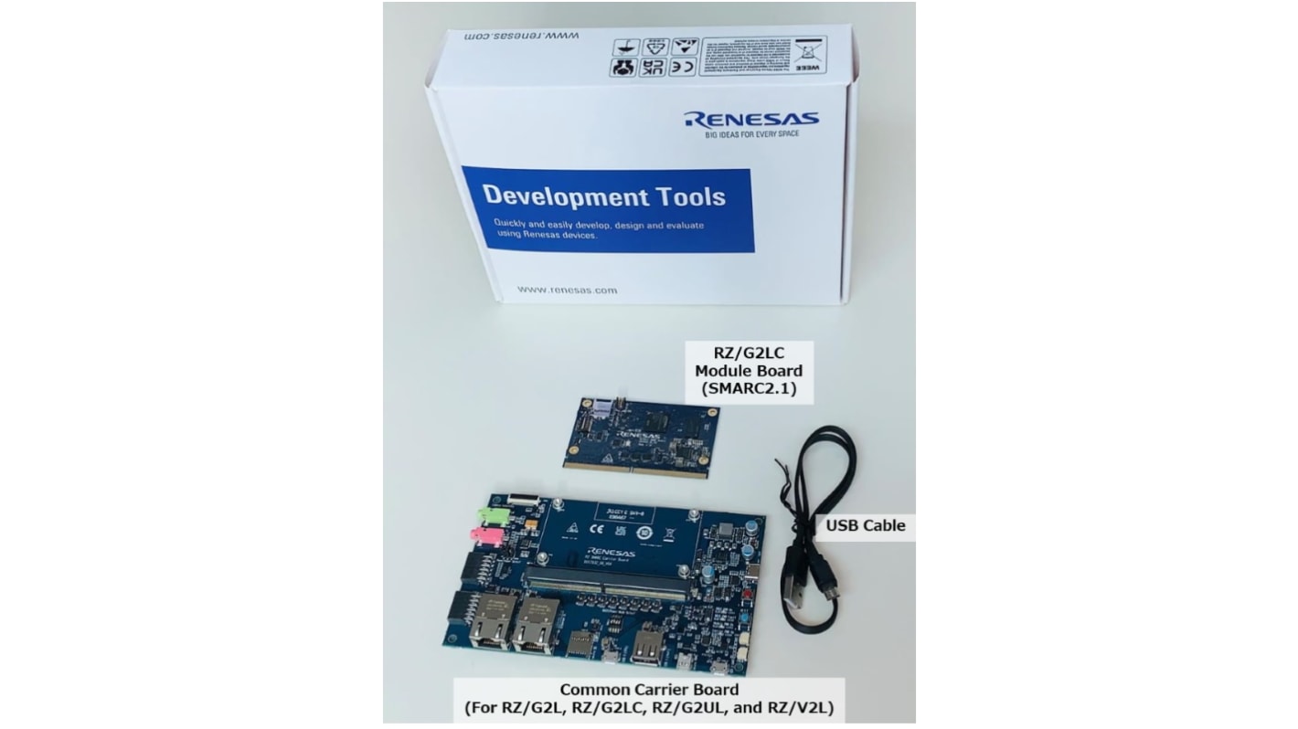 Kit di valutazione RZ/G2LC EVAL BOARD Renesas Electronics, CPU ARM Cortex A55, ARM Cortex M33