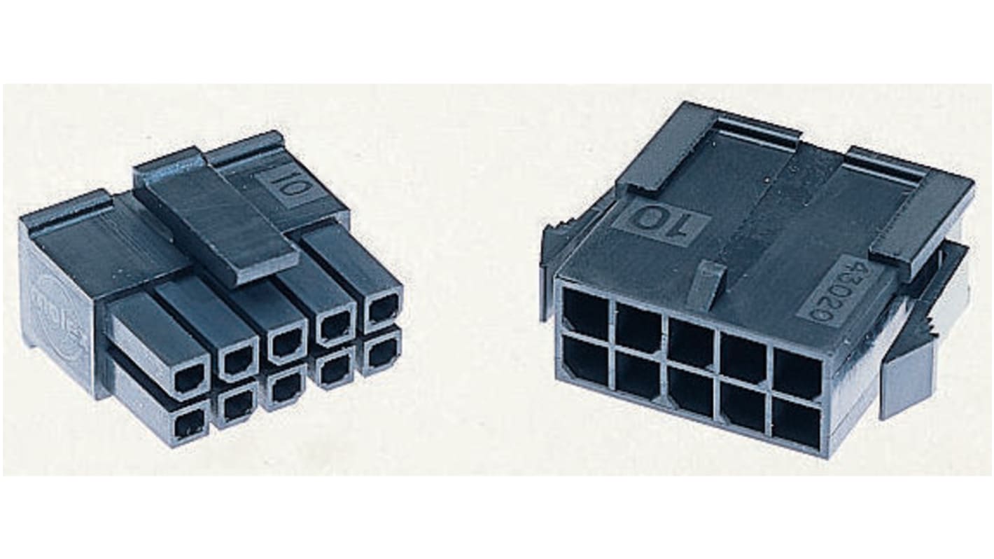 Molex, Micro-Fit 3.0 Male Connector Housing, 3mm Pitch, 22 Way, 2 Row
