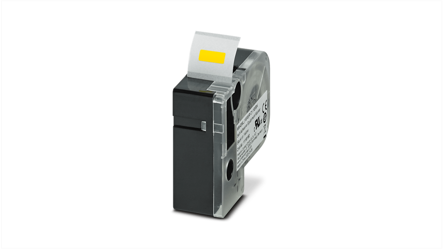 Phoenix Contact MM-EML Black on Yellow Label Printer Tape