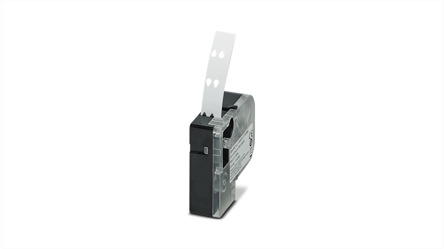 Phoenix Contact 2 (15X6)R C1 WH/BK, MM-WMT 4 Slide On Cable Marker, White, 3 → 4.2mm Cable, for , for