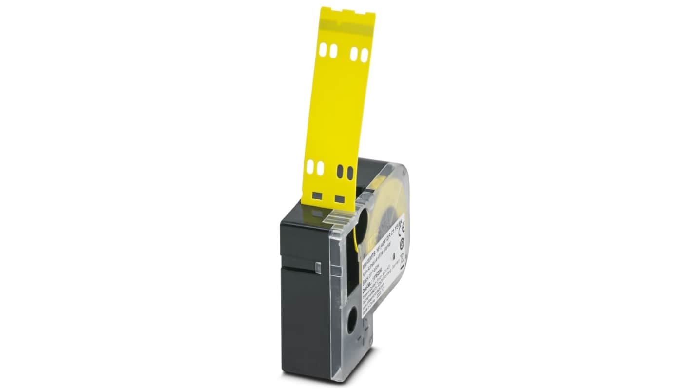 Phoenix Contact MM-WMTB HF (40X12)R C1 YE/BK Cable Tie Cable Marker, Black/Yellow, 6 → 115mm Cable, for , for
