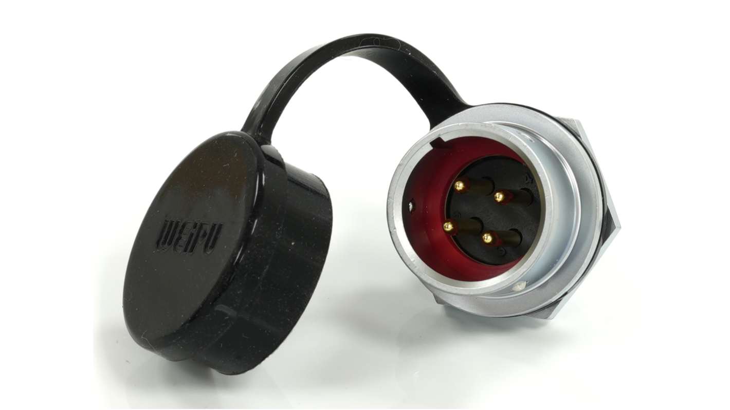 RS PRO Circular Connector, 4 Contacts, Front Mount, M16 Connector, Socket, Male, IP67