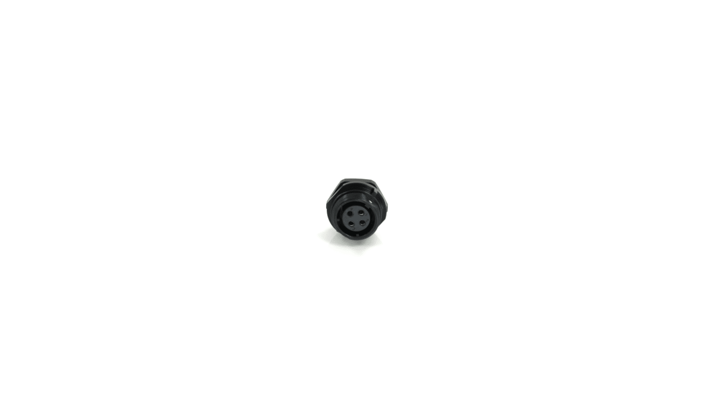 RS PRO Circular Connector, 4 Contacts, Front Mount, 17 mm Connector, Socket, Female, IP68