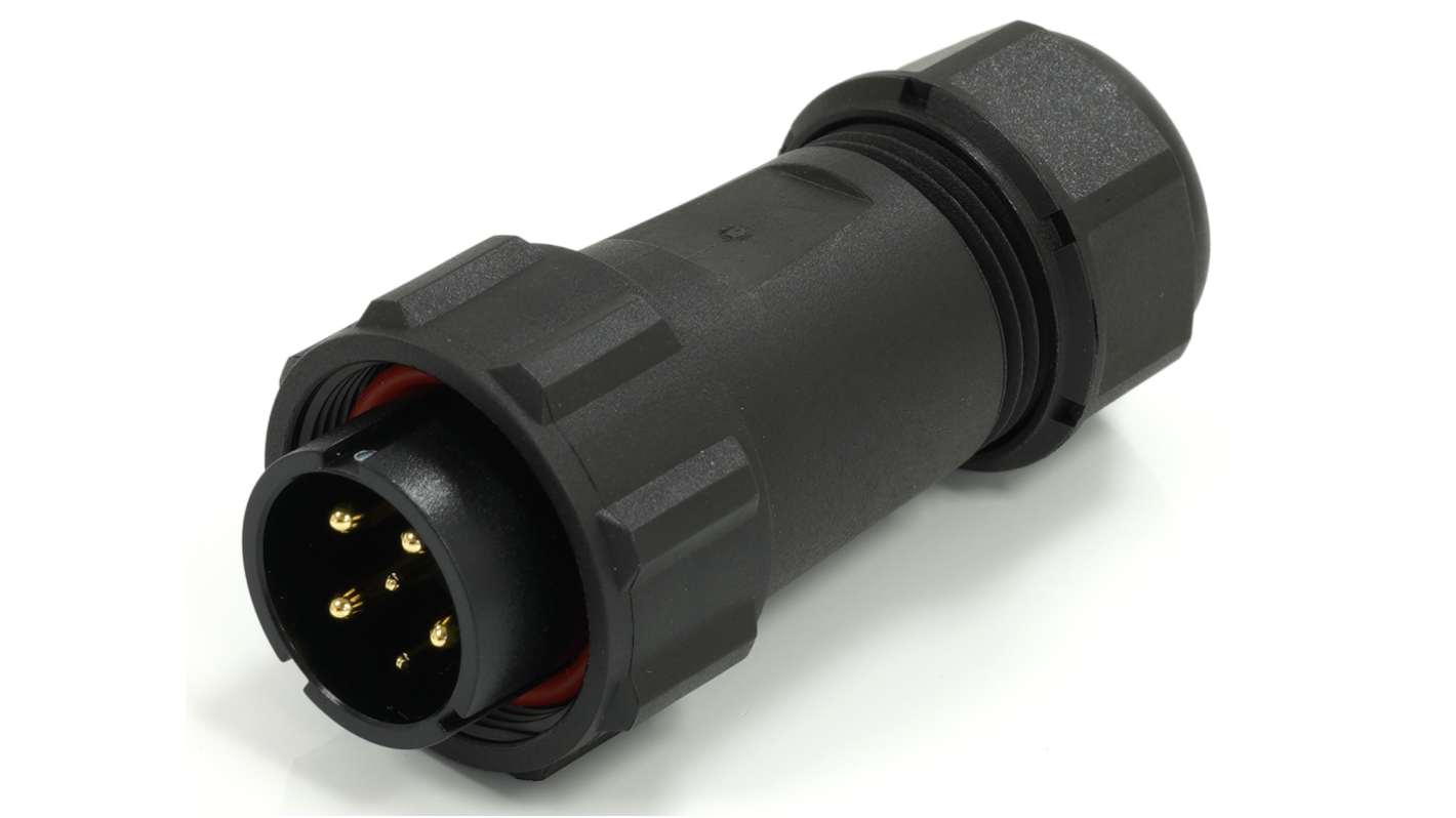 RS PRO Circular Connector, 6 Contacts, Cable Mount, 21 mm Connector, Plug, Male, IP68