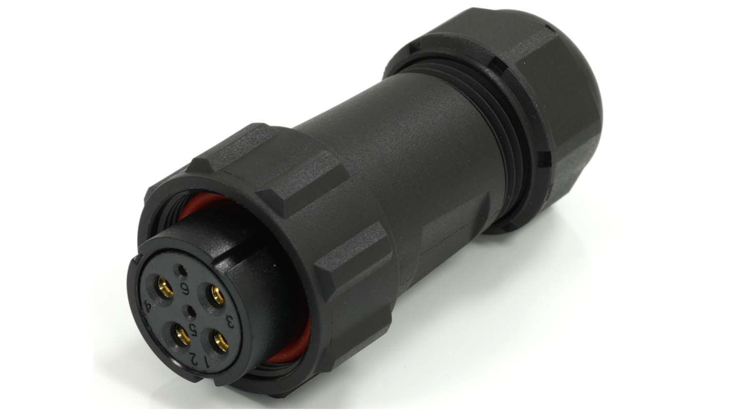RS PRO Circular Connector, 6 Contacts, Cable Mount, 21 mm Connector, Plug, Female, IP68
