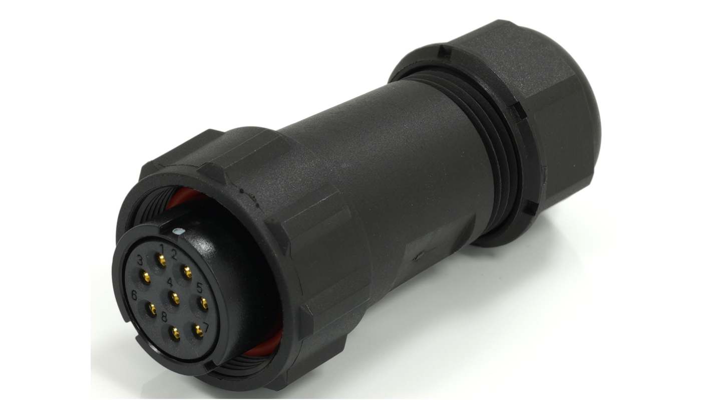 RS PRO Circular Connector, 8 Contacts, Cable Mount, 21 mm Connector, Plug, Female, IP68