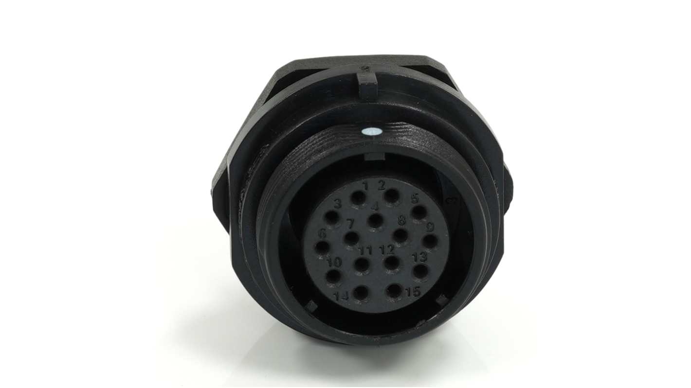 RS PRO Circular Connector, 15 Contacts, Front Mount, 21 mm Connector, Socket, Female, IP68