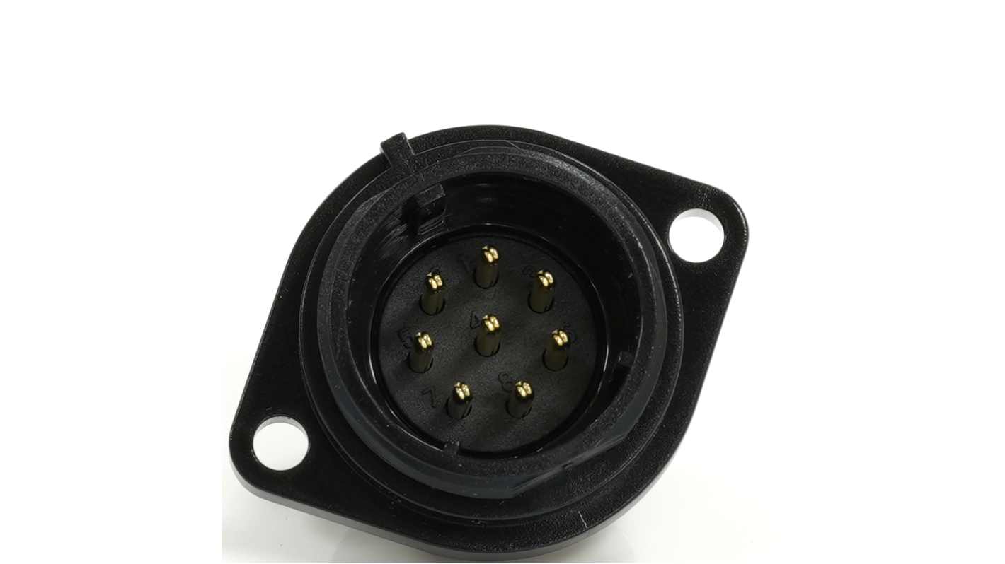 RS PRO Circular Connector, 8 Contacts, Flange Mount, 21 mm Connector, Socket, Male, IP68